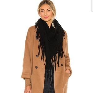 Autumn cashmere fring triangle scarf